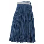 Winco MOP-24C Wet Mop Head - 24 oz Blue Cut End