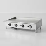 Winco NGGD-48T 48" Countertop Gas Griddle with Controls