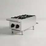 Winco NGHP-2 Burner Countertop Gas Hotplate with Controls