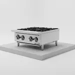 Winco NGHP-4 Countertop Gas Hotplate with Controls