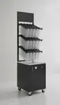 Zumex USA 10256 BOTTLE RACK BLACK DISPLAY